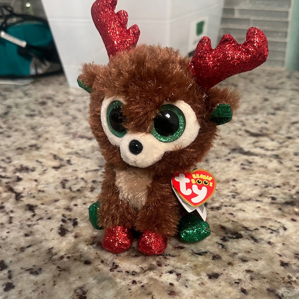 Ty Beanie BOOs name is Fudge